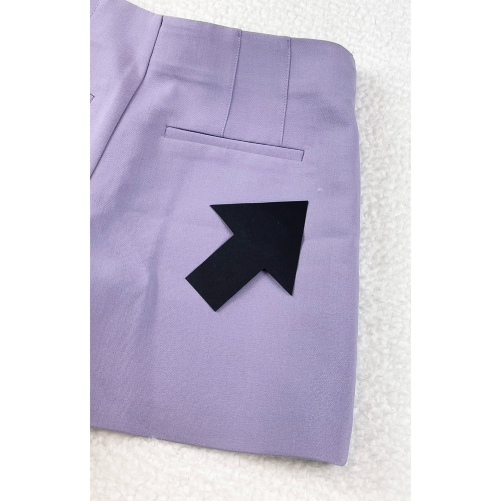 ZARA • Lavender/Lilac/Purple High-Waisted Mini Shorts, XS - Picture 12 of 16